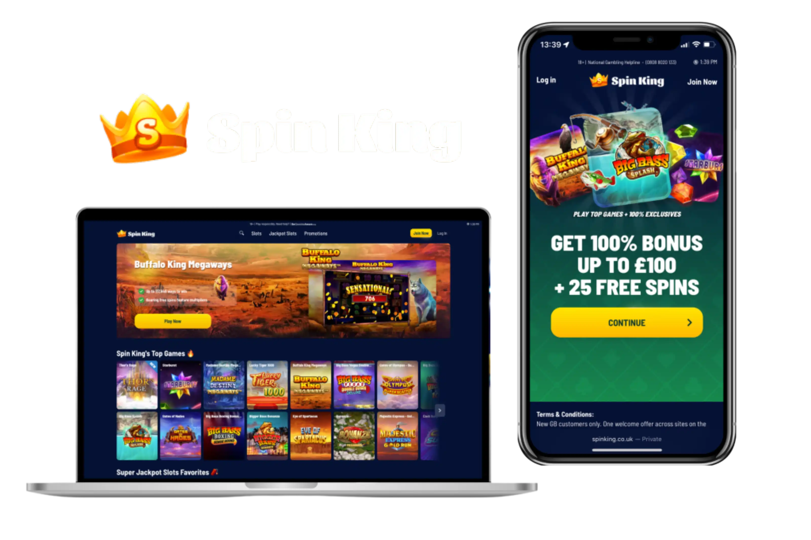SpinKing Casino App Screenshot
